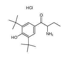 2-amino-1-(3,5-di-tert-butyl-4-hydroxyphenyl)-1-butanone hydrochloride结构式