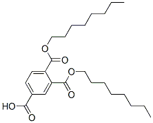 1,2,4-Benzenetricarboxylic acid hydrogen 1,2-dioctyl ester结构式