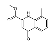 Methyl 4-hydroxy-8-methylquinoline-2-carboxylate structure