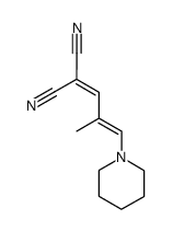 2-cyano-4-methyl-5-piperidino-1,3-pentadienylnitrile结构式