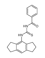 1-Benzoyl-3-(s-hydrindacen-4-yl)thiourea Structure