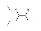 4-ethoxy-3-bromo-heptane Structure