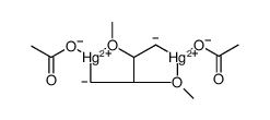 Mercury, bis(acetato-κO)[μ-[2,3-di(methoxy-κO)-1,4-butanediyl-κC1:κC4]]di结构式