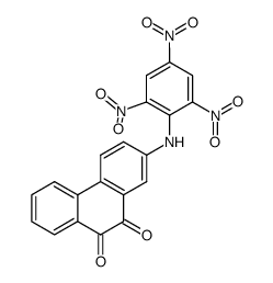 2-(2,4,6-trinitro-anilino)-phenanthrene-9,10-dione Structure