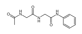 N-(N-acetyl-glycyl)-glycine anilide结构式
