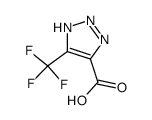 5-(三氟甲基)-1H-1,2,3-三唑-4-羧酸结构式