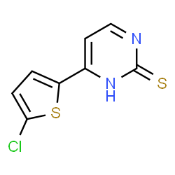 4-(5-CHLORO-2-THIENYL)-2-PYRIMIDINETHIOL Structure
