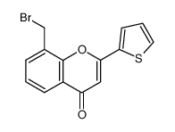 8-(bromomethyl)-2-(thiophen-2-yl)-4H-chromen-4-one结构式
