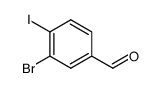 3-bromo-4-iodobenzaldehyde结构式