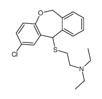 2-[(2-chloro-6,11-dihydrobenzo[c][1]benzoxepin-11-yl)sulfanyl]-N,N-diethylethanamine结构式