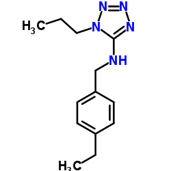 N-(4-Ethylbenzyl)-1-propyl-1H-tetrazol-5-amine Structure