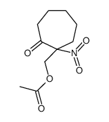 (1-nitro-2-oxocycloheptyl)methyl acetate结构式