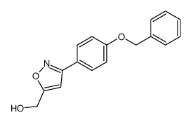 [3-(4-benzyloxy-phenyl)-isoxazol-5-yl]-methanol结构式