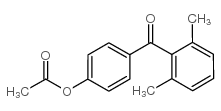 4-ACETOXY-2',6'-DIMETHYLBENZOPHENONE Structure