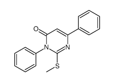 2-methylsulfanyl-3,6-diphenylpyrimidin-4-one Structure