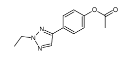 2-ethyl-4-<4-(acetyloxy)phenyl>-1,2,3-triazole结构式