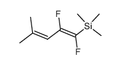 difluoro-1,2 dimethyl-4,4 trimethylsilyl butadiene-1,3-(Z)结构式