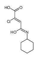 2-chloro-4-(cyclohexylamino)-4-oxobut-2-enoic acid结构式