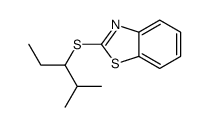 2-(2-methylpentan-3-ylsulfanyl)-1,3-benzothiazole结构式