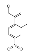 1-(3-chloroprop-1-en-2-yl)-2-methyl-4-nitrobenzene结构式