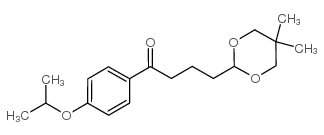 4-(5,5-DIMETHYL-1,3-DIOXAN-2-YL)-4'-ISOPROPOXYBUTYROPHENONE Structure