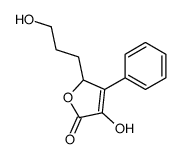 4-hydroxy-2-(3-hydroxypropyl)-3-phenyl-2H-furan-5-one结构式