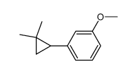 1,1-Dimethyl-2-(m-methoxyphenyl)cyclopropane Structure