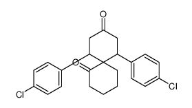 1,5-bis(4-chlorophenyl)spiro[5.5]undecane-3,11-dione Structure