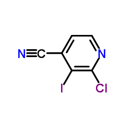 2-Chloro-3-iodoisonicotinonitrile Structure