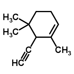 Cyclohexene, 6-ethynyl-1,5,5-trimethyl- (9CI) Structure