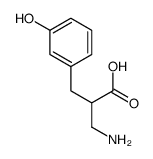 2-(aminomethyl)-3-(3-hydroxyphenyl)propanoic acid结构式