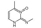 2-Pyrimidinamine, N,4-dimethyl-, 3-oxide (9CI) structure