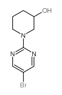 1-(5-溴嘧啶-2-基)-3-羟基哌啶结构式