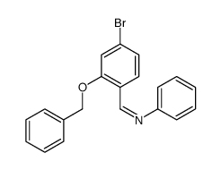 1-(4-bromo-2-phenylmethoxyphenyl)-N-phenylmethanimine Structure