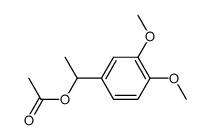 4-(1-acetoxy)-ethyl-1,2-dimethoxybenzene Structure