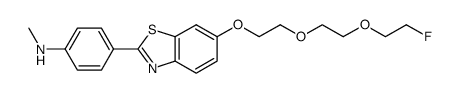 2-[4'-(methylamino)phenyl]-6-{2-[2-(2-fluoroethoxy)-ethoxy]ethoxy}benzothiazole结构式