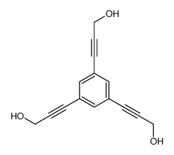3-[3,5-bis(3-hydroxyprop-1-ynyl)phenyl]prop-2-yn-1-ol结构式