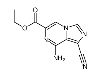 ethyl 8-amino-1-cyanoimidazo[1,5-a]pyrazine-6-carboxylate结构式