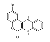 2-bromo-7,12-dihydrochromeno[4,3-b]quinoxalin-6-one结构式