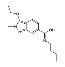 N-butyl-3-ethoxy-2-methylindazole-6-carboxamide结构式