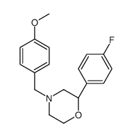 (2S)-2-(4-fluorophenyl)-4-[(4-methoxyphenyl)methyl]morpholine结构式