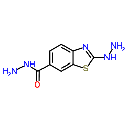 2-Hydrazino-1,3-benzothiazole-6-carbohydrazide结构式
