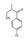 1-(4-chlorophenyl)-3-hydroxy-2-methylpropan-1-one结构式