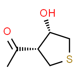 Ethanone, 1-(tetrahydro-4-hydroxy-3-thienyl)-, cis- (9CI) structure