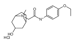 N-(4-ethoxyphenyl)-2-(3-hydroxy-8-methyl-8-azoniabicyclo[3.2.1]octan-8-yl)acetamide,chloride结构式