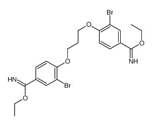 ethyl 3-bromo-4-[3-[2-bromo-4-(C-ethoxycarbonimidoyl)phenoxy]propoxy]benzenecarboximidate结构式