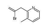 2-(2-bromoprop-2-enyl)-3-methylpyridine Structure