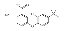 sodium,3-[2-chloro-4-(trifluoromethyl)phenoxy]benzoate Structure