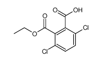 3,6-dichloro-phthalic acid monoethyl ester Structure