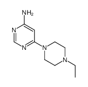 6-(4-Ethyl-1-piperazinyl)-4-pyrimidinamine Structure